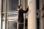 Paul Brady writing rights on the gallery pillar